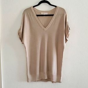 Michael Kors v-neck short sleeved sweater, XL